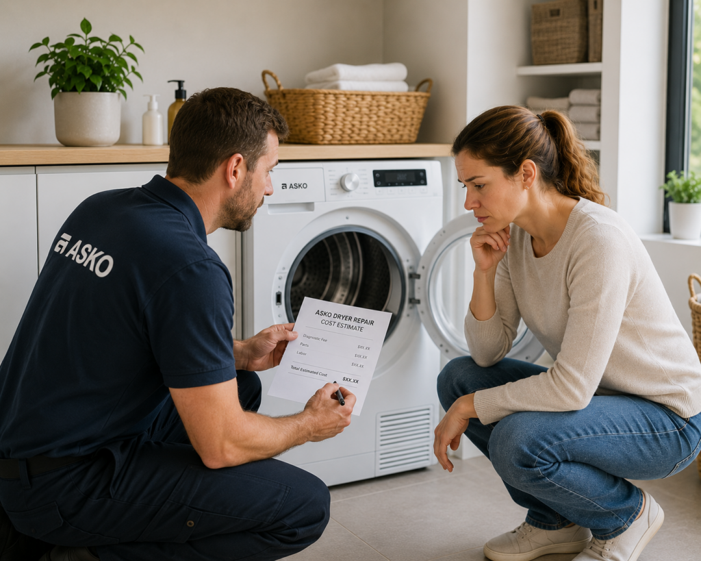 asko washer repair costs
